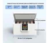 Thermostatic Incubator Manual Turnover USB Poultry Incubator Bionic Waterbed and Egglighter Incubator All-in-One Machine