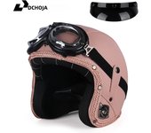 DOT Approved Vintage Motorcycle Helmet 3/4 Open Helmet Scooter Capacetes Motorcycle Equipment
