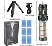 Multi-functional camping light, Cmping light / flashlight 2 in 1, Fretable light pole, Suitable for outdoor, Campinge retrac