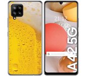 Tumundosmartphone Funda Gel Tpu para Samsung Galaxy A42 5G diseño Cerveza Dibujos