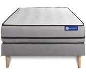 Pack colchón Actilatex night 90x190cm + Somier, Látex y espuma viscoelástica, 3 zonas de confort