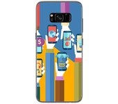 Tumundosmartphone Funda Gel Tpu para Samsung Galaxy S8 Diseño Apps Dibujos