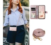 Long lanyard Flip Leather Case for Samsung Galaxy Note 20 Ultra 10 9 8 Plus A10 A20E A30 A50 A70 A51 A71 A21S Wallet Card Cover