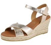 Cuñas de Esparto Oh! My Sandals Md5481 para mujer en color gris