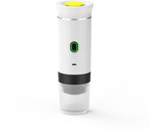 Cafetera Portátil de Cápsulas Espresso Eléctrica, cafetera de viaje para camping, cafetera de coche, USB-C de Caja autocalentable con café molido y cápsulas para caravanas, senderismo, oficinas