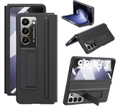 360 Full Screen Protector Cover for Samsung Galaxy Z Fold 5 4 3 2 Case Hinge Leather Plating Kickstand with Original Pen Holder