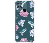 Funda Silicona Antigolpes para Realme Narzo 50A diseño Flores 10 Dibujos
