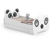 Cama de criança com gaveta, colchão e estrado incluídos 160 x 80 Kobi Panda