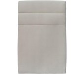 Cabecero 90 cm Lines - Tela Terciopelo Gris Claro