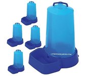 Suinga Pack 5 Bebederos Botella para Perros y Gatos, 12 Litros, Plástico Resistente