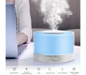 Mini máquina de aromaterapia, difusor ultrasónico de aceites esenciales de colores, humidificador de fragancias, 500 ml y 700 ml.