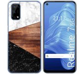 Tumundosmartphone Funda Gel Tpu para Realme 7 5G diseño Mármol 11 Dibujos