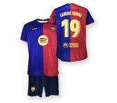 Lamine Yamal 19 primera equipación 24-25 Fútbol Club Barcelona réplica camiseta y pantalón producto oficial 1YAMKIT2425