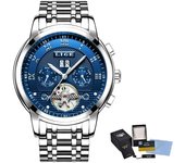 LIGE Men Mechanical Watches Fashion Top Brand Luxury Business Automatic Watch Man Casual Waterproof Wristwatch Relogio Masculino
