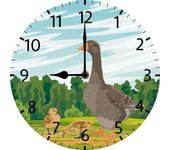 Reloj de pared de gaviota de mar, reloj de pared redondo silencioso, funciona con pilas, reloj decorativo creativo para niños, sala de estar, dormitorio, oficina, cocina, decoración del hogar
