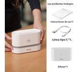 Vissko Aroma Diffuser Air Humidifier Ultrasonic Cool Mist Maker Fogger Led Essential Oil Flame Lamp Difusor