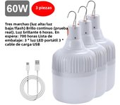 Usb Rechargeable Led Bulb Portable Camping Light Bulb Emergency Lighting Flashlight Lights Outdoor Picnics Hanging Tent Light