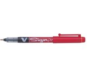 Pilot rotulador de punta fina v-sign pen - punta fina de 2mm - trazo de 0.6mm - color rojo (12 uds)