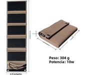 Panel solar jmuytop portátil plegable y impermeable 5V para carga de teléfono móvil y banco de energía ideal para camping al aire libre
