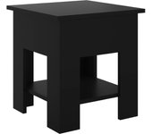 vidaXL Mesa de centro madera de ingeniería 40x40x42 cm Blanco, Negro, Roble Sonoma Mesita de Salón o Comedor o Auxiliar Mesa de Café Meuble Salón