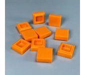 200PCS 1x1 Bricks Flat Tile Smooth 1*1 Building Blocks DIY Educational Creative Parts Toy for Kids Compatible 3070