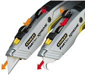 Stanley Cuchillo Retráctil 2 en 1 con 4 Hojas Gama Fatmax