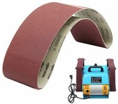 - Paquete De 5 Bandas De Lija De 100 Mm X 915 Mm - Potente Lijadora De Óxido De Aluminio Para Carpintería, Lijadora De Banda, Pulido De Metal (Grano 180)