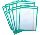 Office Box, Set 10 o 20 Fundas Borrables para Fichas-  Tamaño A4/ Folio Ideales Para Hacer Fichas Reutilizables uso con Marcador de Pizarra Blanca - Reciclables Ideales para usar en el colegio para practicar. Uso Didáctico. Escribe y Borra.