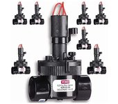 TORO Pack 8 Electroválvula de riego 24V Toro 1'' tapa roscada PVC | Funciona con programadores de riego eléctricos