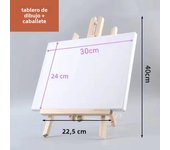 Wood Artist Tripod Painting Easel with Drawing Board Pigment Display Holder Desktop Painting Table Name Card Stand Display Holde