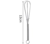 1Pcs Multifunctional Rotary Manual Egg Beater Mixer Mini Kitchen Egg Whisk Bake Tool Egg Agitator Stainless Steel Eco-Friendly