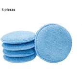 Car Polishing Waxing Sponges Pad 5 Inch 125mm Microfiber Round Motorcycle Auto Wax Applicator Polish Foam Sponges Cleaning Tools