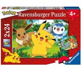 RAVENSBURGER PUZZLE 2X24 POKEMON PUZZLE 2X24 27x19x3 Cms.