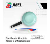 SAPT Sartén Antiadherente – Revestimiento Resistente a Arañazos – Mango de Baquelita Ergonómico – Distribución Uniforme del Calor – Apta para Gas, Inducción y Vitrocerámica – Fácil de Limpiar – Ideal para Cocinar Saludable