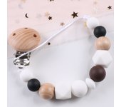 Cadena para chupete de bebé, mordedor de silicona, cadena anticaída, juguete de regalo para bebé, gran oferta