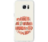 Tumundosmartphone Funda Gel Tpu para Samsung Galaxy S7 Edge Diseño Mundo-Libro Dibujos