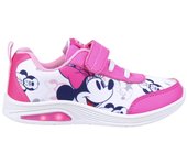 Zapatillas Minnie Mouse Rosa Niña con Tira de Velcro