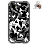 Tumundosmartphone Funda Gel Tpu para Ulefone Armor X6 diseño Snow Camuflaje Dibujos
