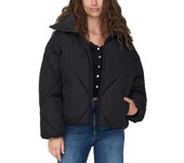 Plumas Only Tamara negro guateado sin capucha para mujer