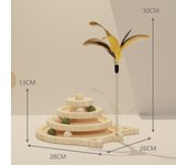 Wooden 2/3 Levels Pet cat Toy Tower Tracks Disc cat Intelligence Amusement Triple Play Disc Cat toys ball Training Toys