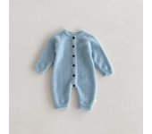 Newborn Baby Autumn and Winter New Super Cute Cute Plush Jumpsuit Boys and Girls Baby Clothes Soft Jumpsuit