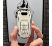 TPU Car Key Case Cover Shell Fob For Audi A1 A3 8V A4 B8 B9 A5 A6 C7 A7 A8 Q3 Q5 Q7 S4 S6 S7 S8 R8 TT TTS 8S B9 2016 2017 2018