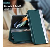 Leather Electroplating Holder Pen Slot Tape Phone Case for Samsung Galaxy Z Fold 6 5 4 3 Fold5 Fold4 Fold3 Magnetic Flip Cover