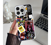 Epc Kpop GD G-Dragons Phone Case IMD Phone Case For IPhone 16 15 14 13 12 11 Pro Max Plus Color Silver Cover