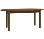 vidaXL Mesa de centro de madera maciza de pino 110x55x45 cm Natural, Blanco, Gris Mesita de Salón o Comedor o Auxiliar Mesa de Café Meuble Salón