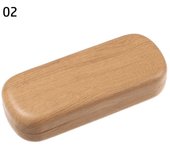 Fashion Waterproof Wood Grain Glasses Box Women Men Portable Reading Glasses Sunglasses Case Eyewear Protector
