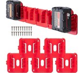 Soporte de batería de 10 paquetes para Milwaukee para M18 18V batería montaje en pared baterías almacenamiento para trabajo Van estante Caja de Herramientas