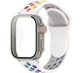 Case+Silicone Band For Huawei Watch Fit 3 Change to ultra 49mm Tempered Glass cover Protector with screen for Huawei fit 3 Strap