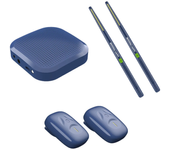 Air Drum with Drumsticks Set Portable Electronic Virtual Air Drum Drumsticks Pedals Professional for Beginners Children Adults