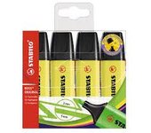 STABILO MARCADOR STABILO BOSS ORIGINAL ESTUCHE 4 UDS AMARILLOS STABILO BOSS 18x110x137 Cms.